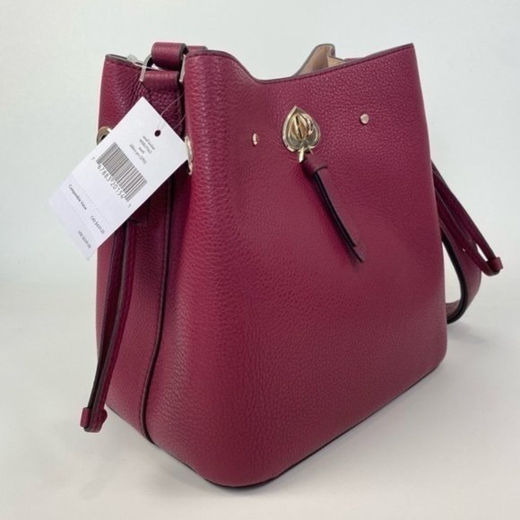 Kate Spade Marti Shoulder Crossbody Bucket Bag in Blackberry Preserve - Picture 4 of 13